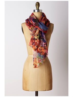 Anthro Floral Woven Scarf by Anu by Naturals